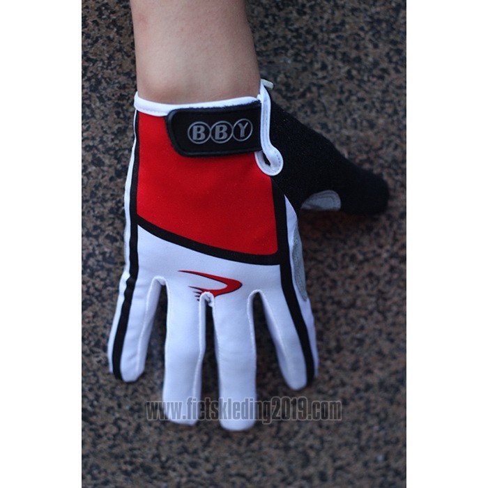 2020 Pinarello Handschoenen Met Lange Vingers Wit Rood